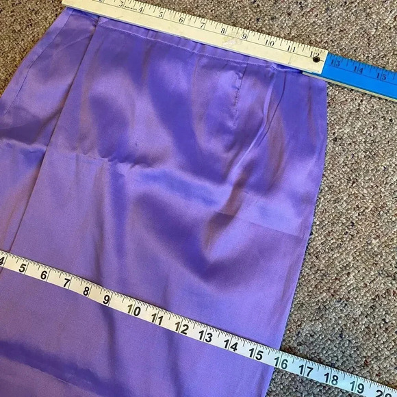 VTG Y2K Handmade Purple Silk Skirt Asian Women Traditional Size XS-S - Picture 6 of 6
